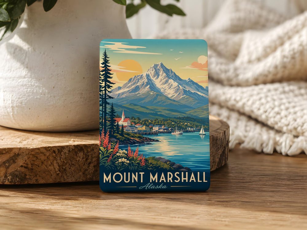 Mount Marshall Fridge Magnet, Adirondack Mountain Souvenir Magnet, New York Peak Keepsake, Hiking Trail Gift