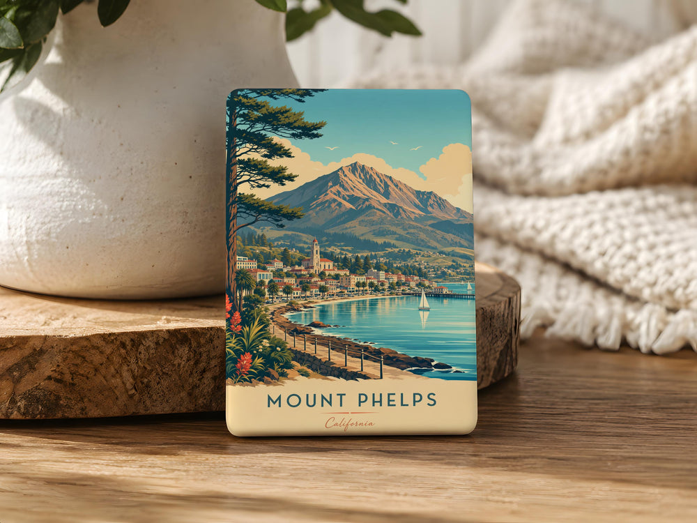 Mount Phelps Fridge Magnet, Mountain Peak Souvenir Magnet, Wyoming Hiking & Climbing Gift, Grand Teton National Park Keepsake