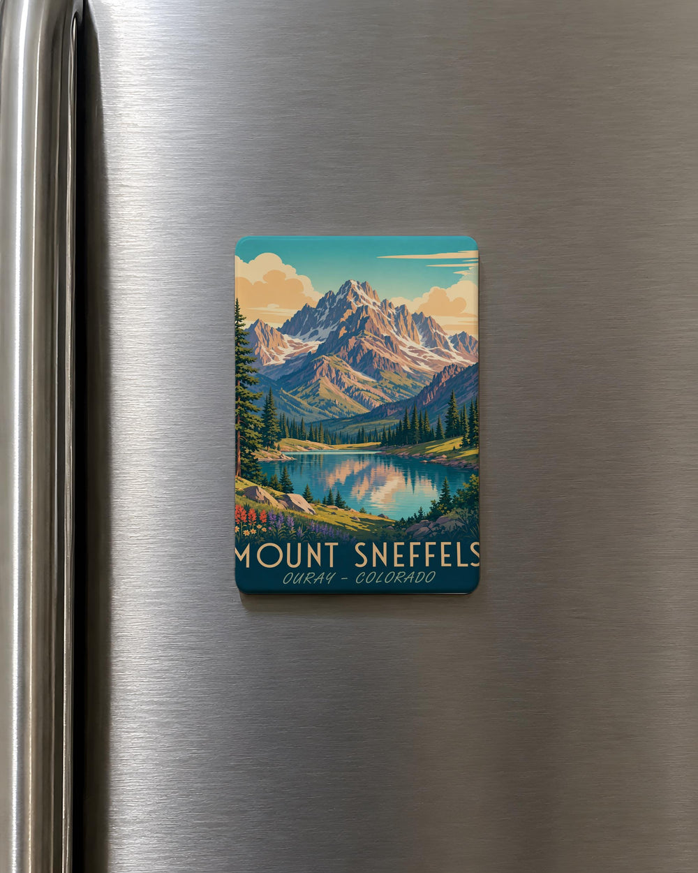 Mount Sneffels Fridge Magnet, Colorado Mountain Peak Souvenir Magnet, San Juan Mountains Travel Keepsake Gift