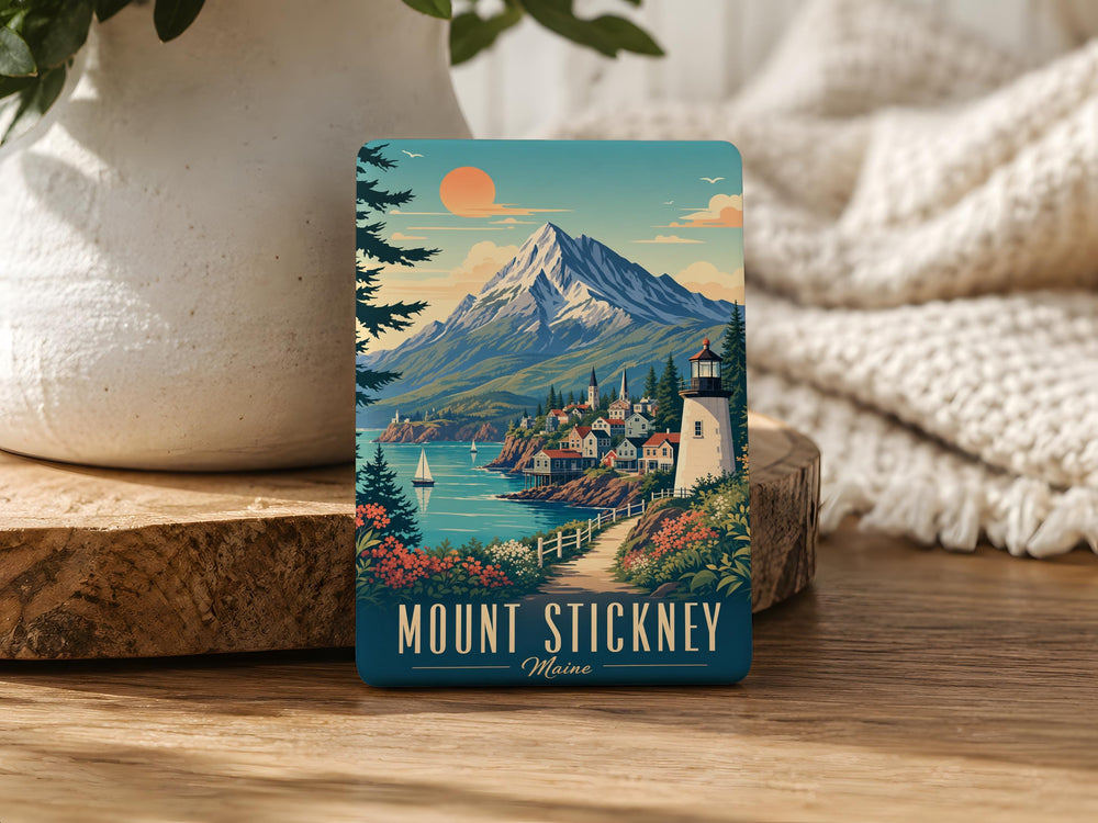 Mount Stickney Fridge Magnet, Mount Stickney Peak Souvenir Magnet, Washington Mountain Landmark Refrigerator Magnet