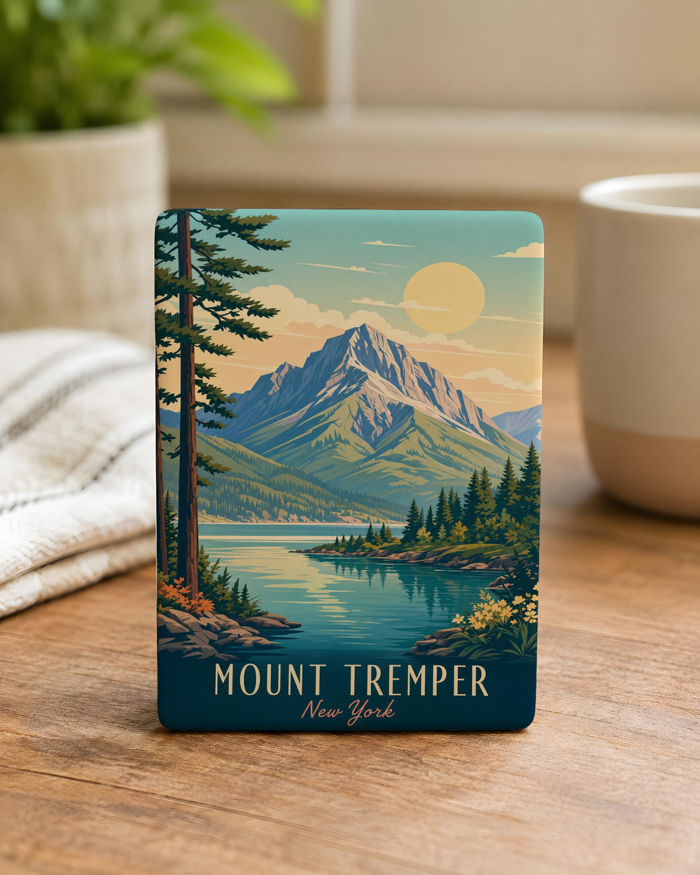 Mount Tremper Fridge Magnet, Mount Tremper New York Souvenir Magnet, Catskills Mountain Town Travel Gift Magnet