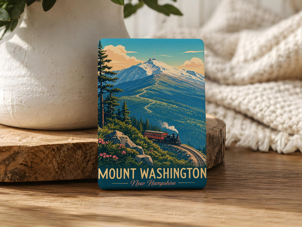 Mount Washington New Hampshire Fridge Magnet, White Mountains NH Souvenir Magnet, Mount Washington NH Travel Keepsake Magnet