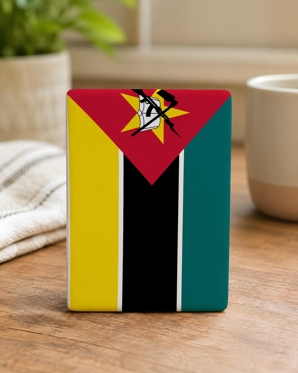 Mozambique Flag Fridge Magnet, Mozambique National Flag Magnet, Mozambique Souvenir Refrigerator Magnet