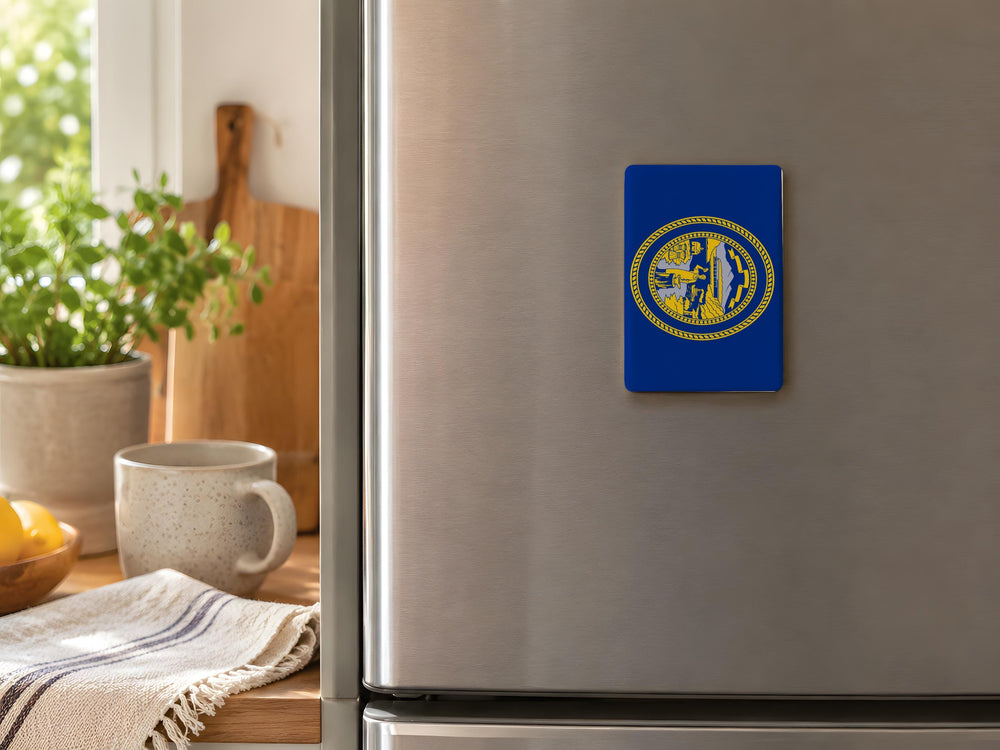 Nebraska State Flag Fridge Magnet, Nebraska Flag Magnet, Nebraska Souvenir Magnet, State Flag Refrigerator Magnet, Nebraska Gift