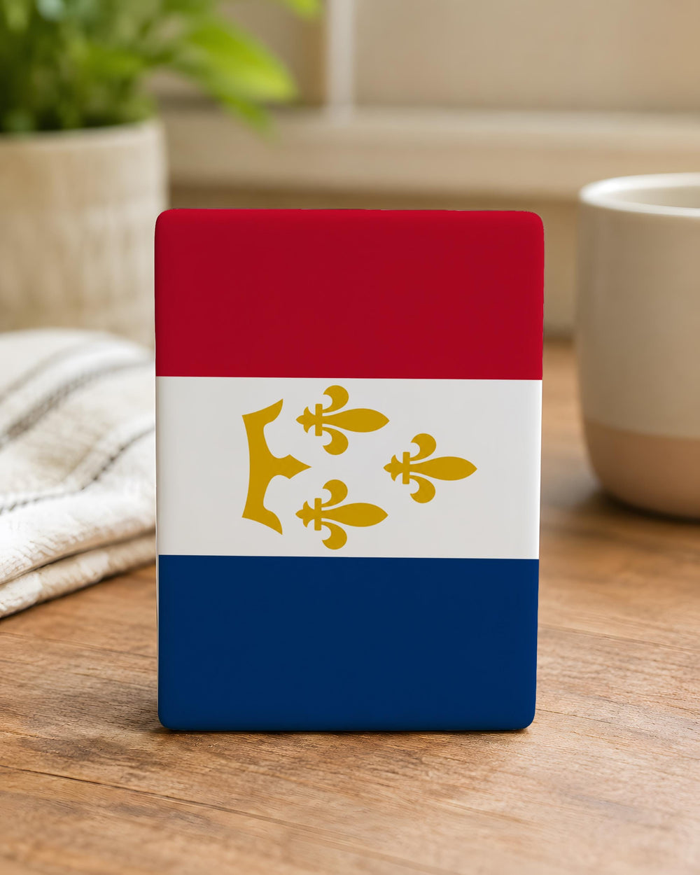 New Orleans Flag Fridge Magnet, Louisiana State Symbol Souvenir Magnet, Crescent City Travel Keepsake Kitchen Decor