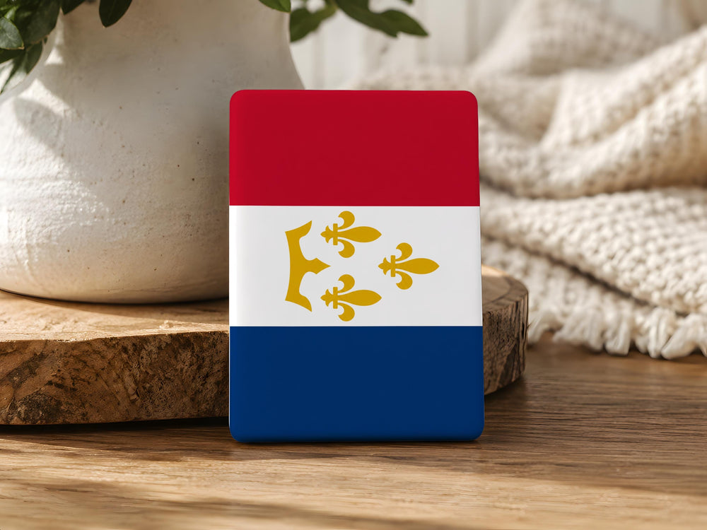 New Orleans Flag Fridge Magnet, Louisiana State Symbol Souvenir Magnet, Crescent City Travel Keepsake Kitchen Decor