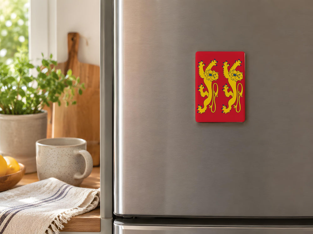Normandy Flag Fridge Magnet, Normandy Region Banner Souvenir Magnet, France Normandy Flag Kitchen Decor Magnet