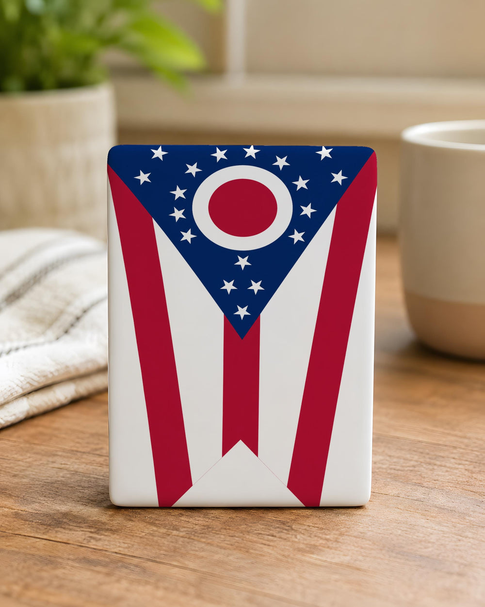 Ohio State Flag Fridge Magnet, Ohio Flag Magnet, Buckeye State Souvenir Refrigerator Magnet, Ohio Gift