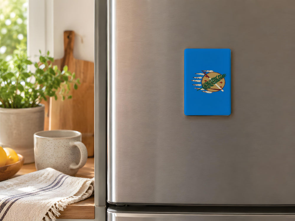 Oklahoma State Flag Fridge Magnet, Oklahoma Souvenir Magnet, Oklahoma Gift, State Flag Magnet, Oklahoma Home Decor Magnet
