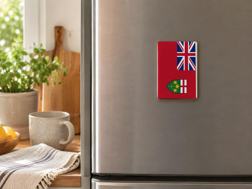 Ontario Provincial Flag Fridge Magnet, Ontario Canada Flag Magnet, Canadian Province Souvenir Magnet, Ontario Gift