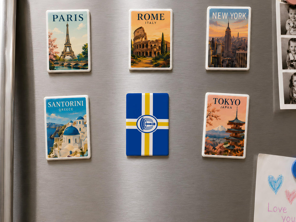 Orlando Flag Fridge Magnet, Orlando Florida Souvenir Magnet, City Flag Refrigerator Magnet, Orlando Gift, Florida Travel Keepsake