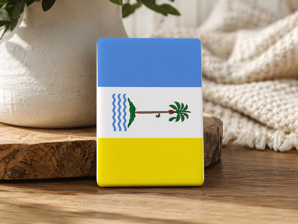 Penang State Flag Fridge Magnet, Malaysia Penang Flag Magnet, Penang Souvenir Refrigerator Magnet, Malaysian Flag Decor Magnet