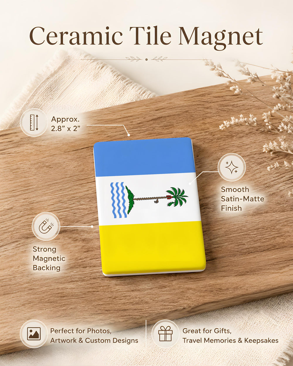 Penang State Flag Fridge Magnet, Malaysia Penang Flag Magnet, Penang Souvenir Refrigerator Magnet, Malaysian Flag Decor Magnet