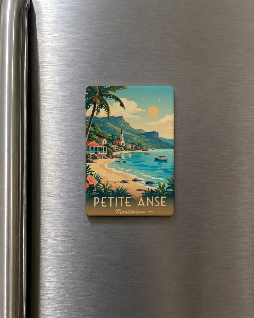 Petite Anse Fridge Magnet, Petite Anse Louisiana Souvenir Magnet, Coastal Town Travel Gift, Gulf Coast Keepsake Magnet