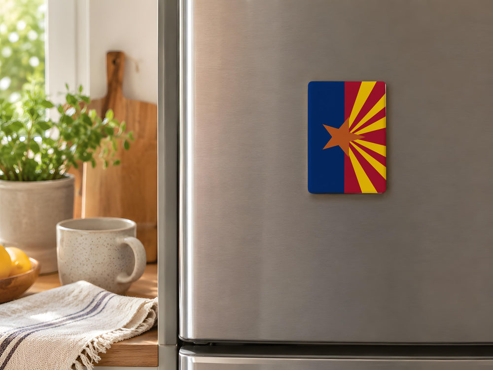 Phoenix Flag Fridge Magnet, Phoenix Arizona Flag Magnet, Arizona Souvenir Magnet, Phoenix AZ Gift, State Flag Refrigerator Magnet