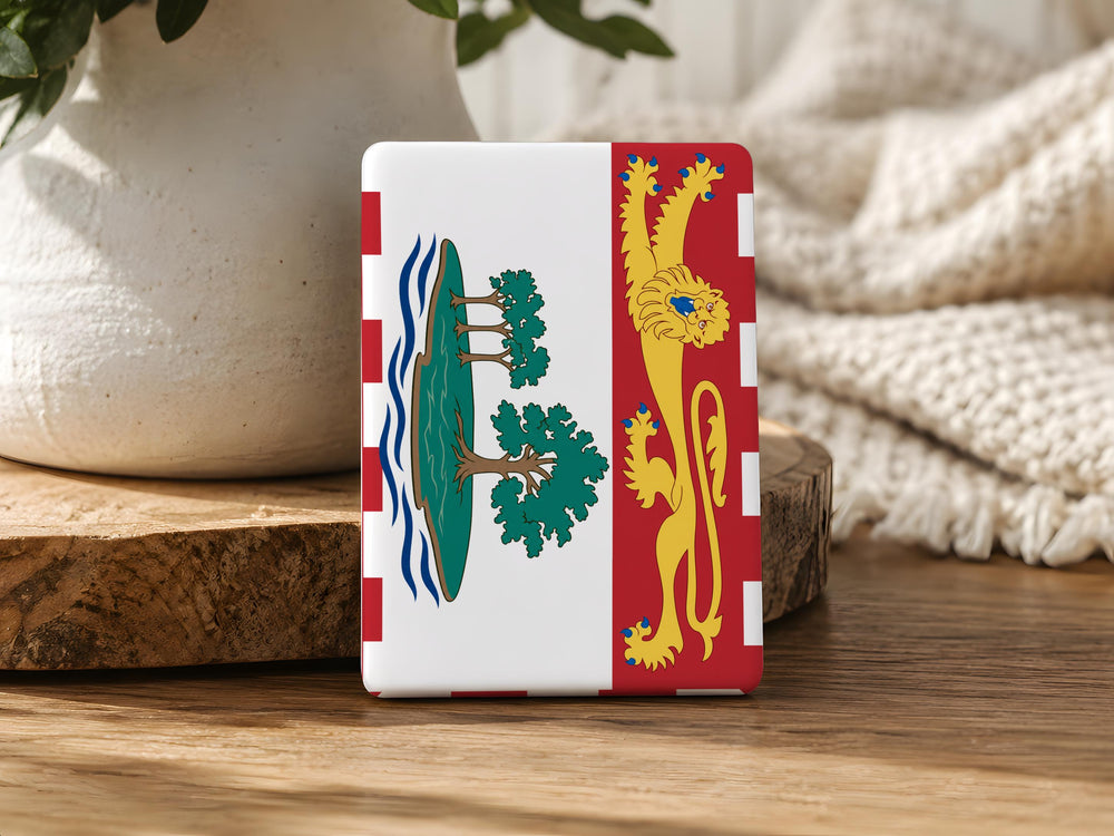 Prince Edward Island Provincial Flag Fridge Magnet, PEI Canada Souvenir Magnet, Maritime Province Flag Kitchen Magnet