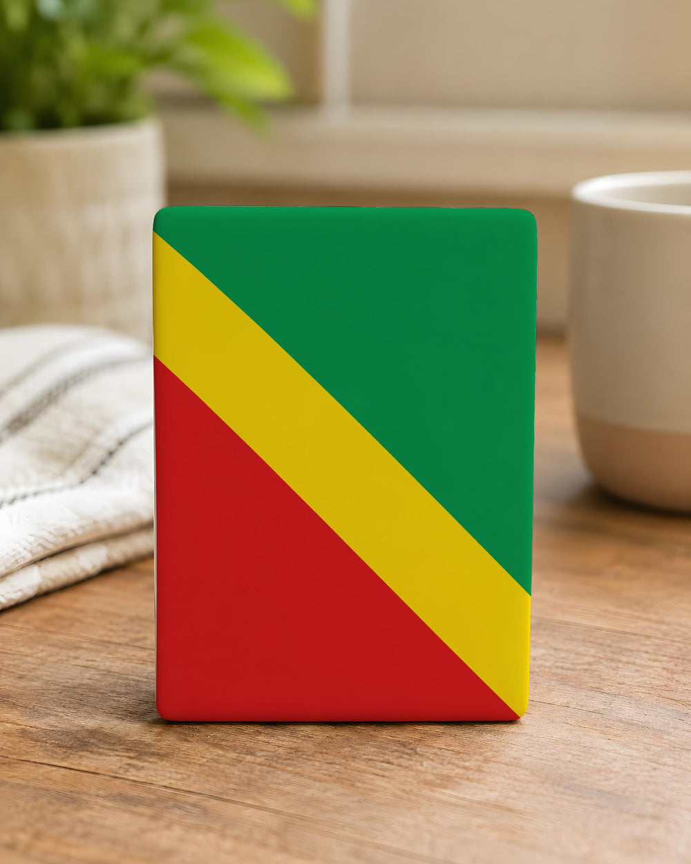 Republic of the Congo Flag Fridge Magnet, Congo National Flag Magnet, Republic of Congo Souvenir Magnet, African Flag Magnet