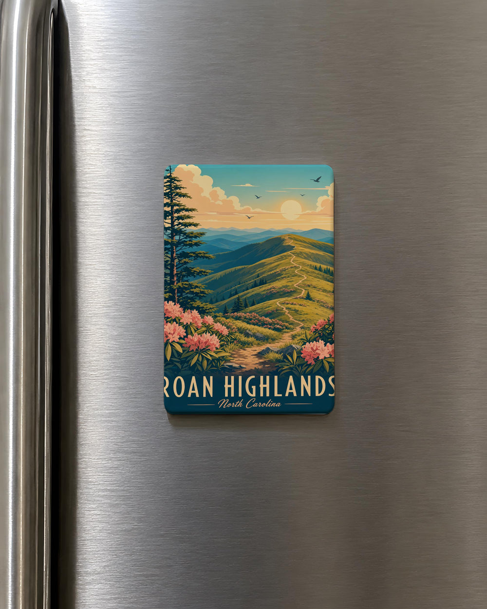 Roan Highlands Fridge Magnet Appalachian Mountain Landscape Souvenir Hiking Nature Scenic Travel Gift
