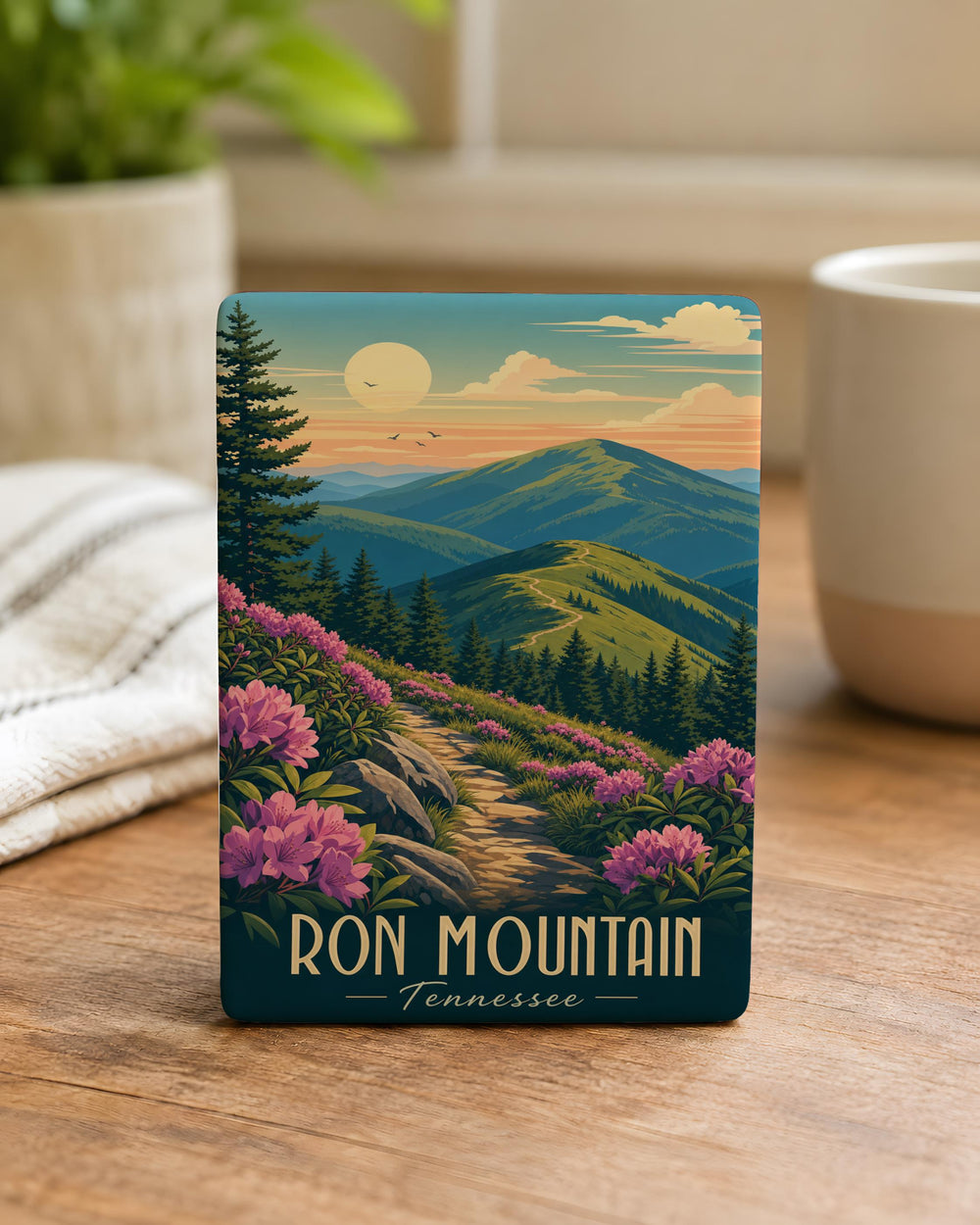 Roan Mountain Fridge Magnet, Roan Mountain Tennessee Souvenir, Appalachian Mountain Range Travel Keepsake, Outdoor Hiking Gift