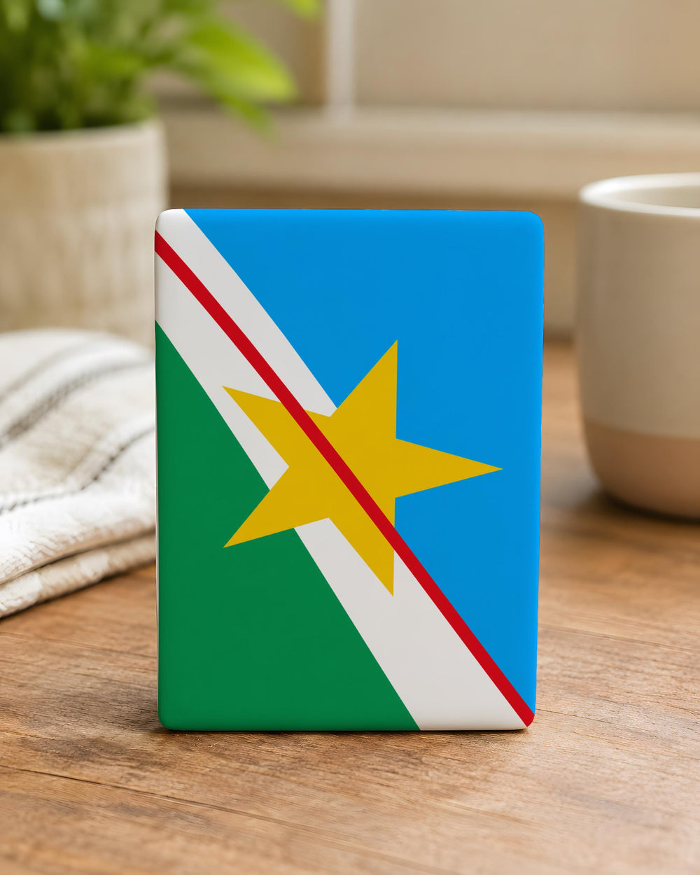 Roraima State Flag Fridge Magnet, Brazil State Flag Magnet, Roraima Souvenir Magnet, Brazilian Flag Kitchen Magnet