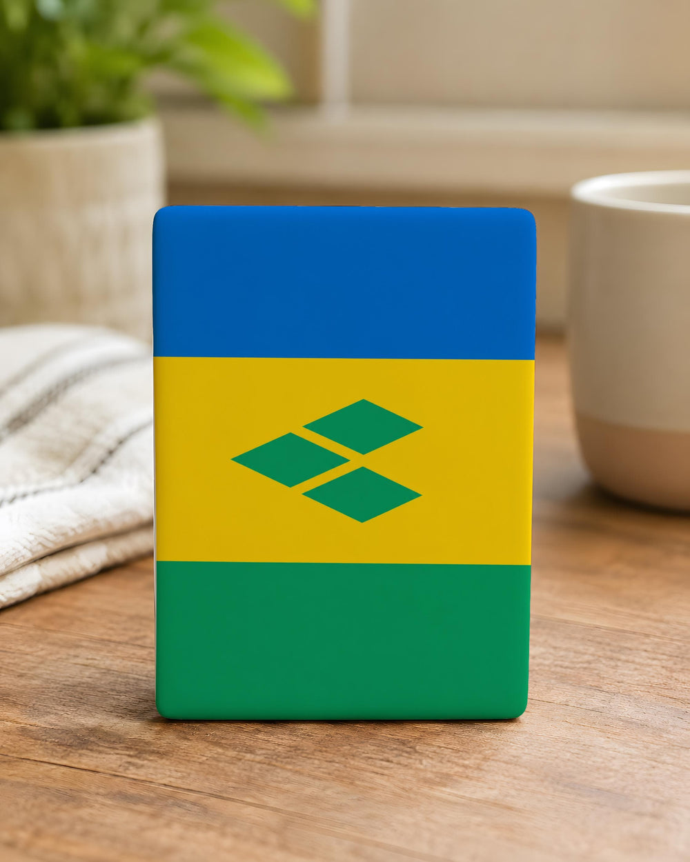 Saint Vincent and the Grenadines Flag Fridge Magnet, Caribbean Island Nation Souvenir Magnet, SVG Flag Magnet Gift