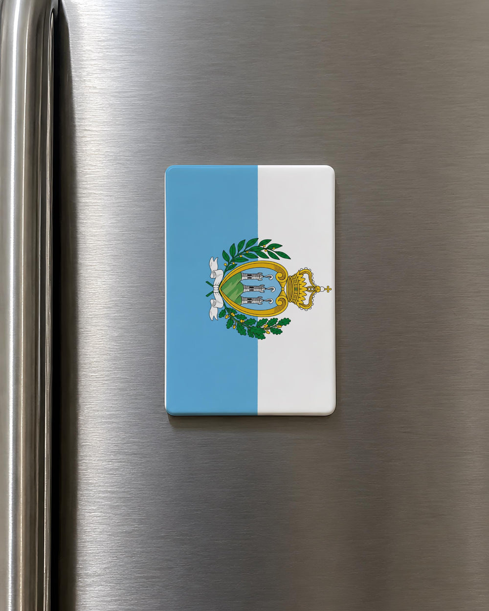 San Marino Flag Fridge Magnet, San Marino Souvenir Magnet, Republic of San Marino Flag Magnet, Travel Gift Magnet