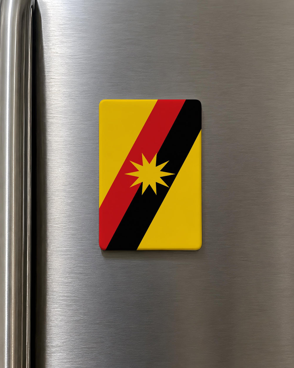 Sarawak State Flag Fridge Magnet, Sarawak Malaysia Flag Magnet, Borneo Souvenir Magnet, Travel Keepsake Magnet
