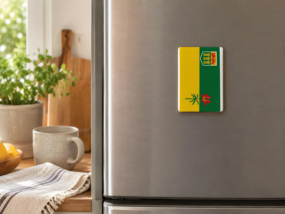 Saskatchewan Provincial Flag Fridge Magnet Canada Province Souvenir Kitchen Magnet Gift