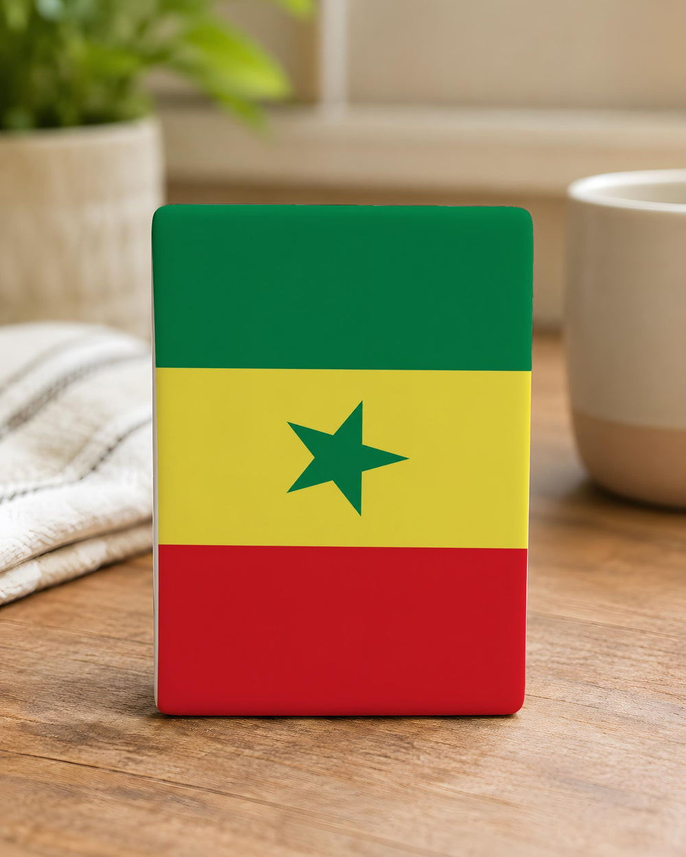 Senegal Flag Fridge Magnet, Senegal Souvenir Magnet, West Africa Flag Magnet, Senegal Travel Gift, Dakar Keepsake Magnet