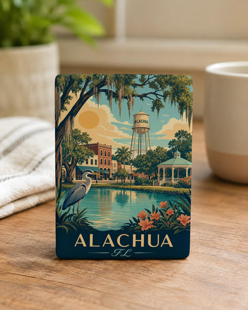 Alachua Florida Fridge Magnet, Alachua FL Souvenir Magnet, City Name Travel Keepsake, Florida Gift Magnet