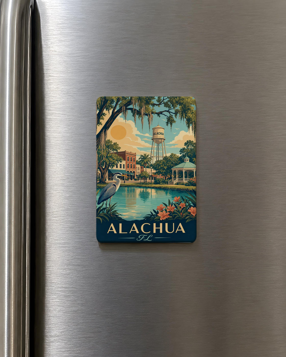 Alachua Florida Fridge Magnet, Alachua FL Souvenir Magnet, City Name Travel Keepsake, Florida Gift Magnet