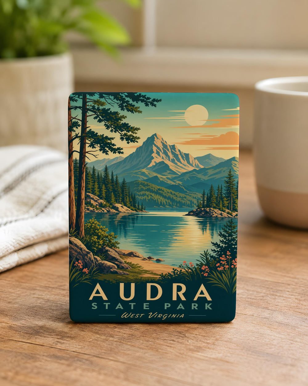 Audra State Park Fridge Magnet, West Virginia Outdoor Adventure Souvenir, Hiking Camping Nature Travel Keepsake