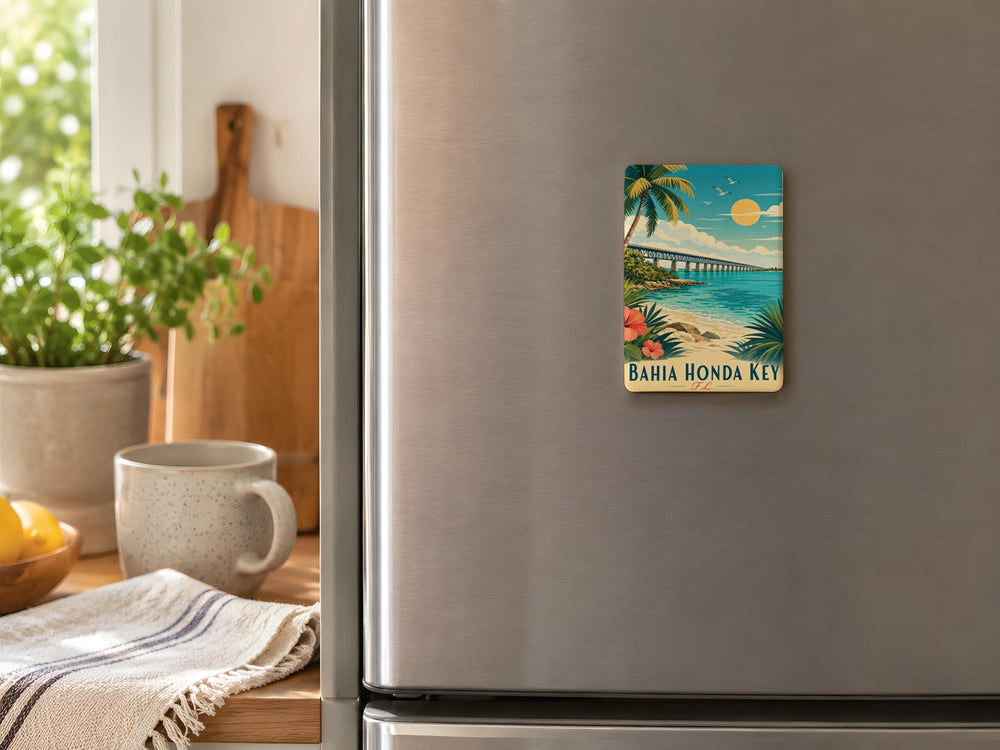 Bahia Honda Key Florida Fridge Magnet, Bahia Honda State Park Souvenir Magnet, Florida Keys Travel Keepsake Magnet