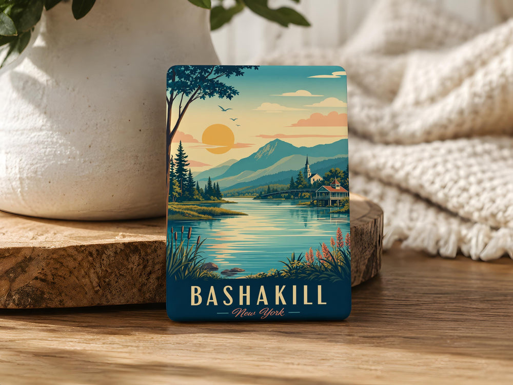 Bashakill Wildlife Fridge Magnet, Bashakill Wetlands Souvenir Magnet, Nature Preserve Gift, New York Outdoor Decor Magnet
