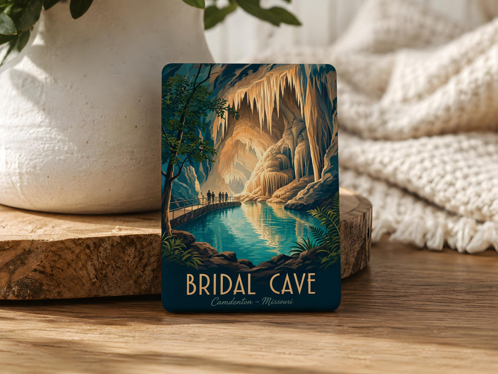 Bridal Cave Fridge Magnet, Bridal Cave Missouri Souvenir Magnet, Cave Tour Gift, Lake of the Ozarks Travel Keepsake