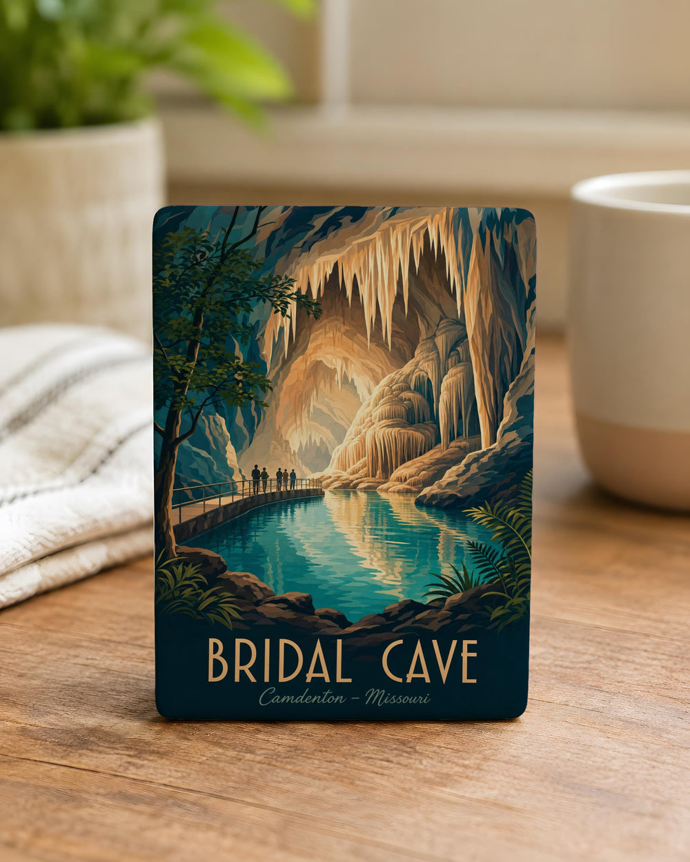 Bridal Cave Fridge Magnet, Bridal Cave Missouri Souvenir Magnet, Cave Tour Gift, Lake of the Ozarks Travel Keepsake