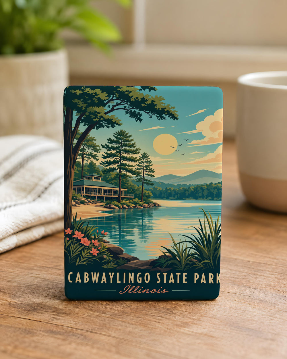 Cabwaylingo State Park Fridge Magnet, West Virginia Park Souvenir Magnet, Nature Travel Keepsake Magnet