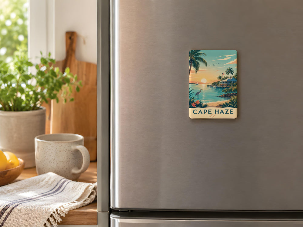 Cape Haze Florida Fridge Magnet, Cape Haze FL Souvenir Magnet, Coastal Town Travel Keepsake, Florida Gulf Coast Gift