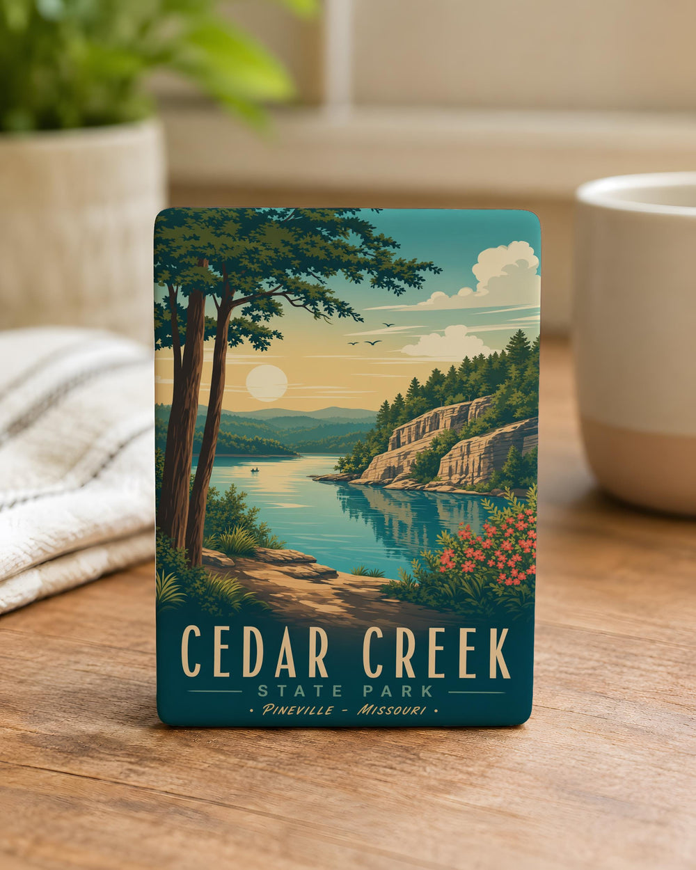 Cedar Creek State Park Fridge Magnet, Cedar Creek Park Souvenir Magnet, West Virginia Travel Gift, Outdoor Adventure Keepsake