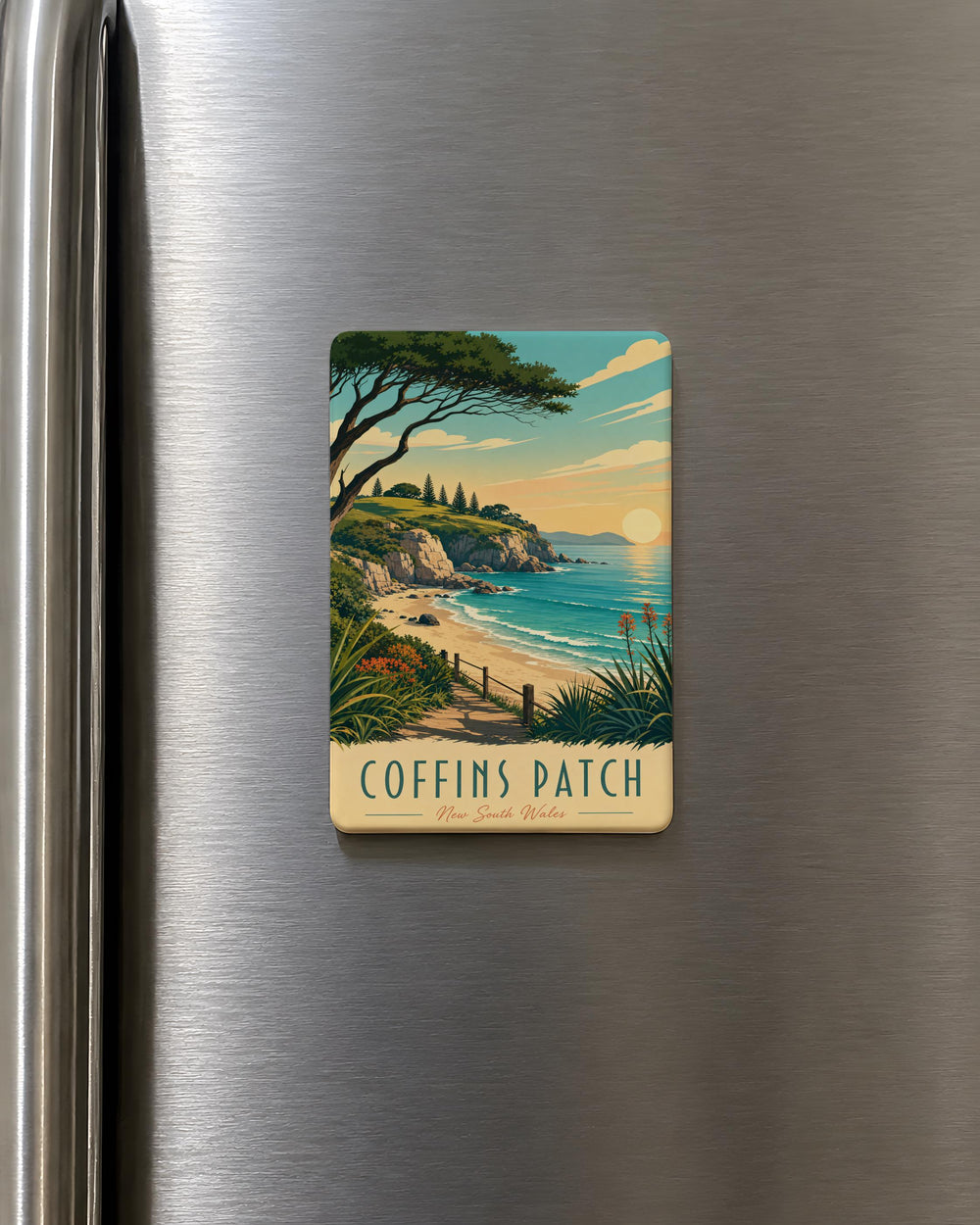 Coffins Patch Fridge Magnet, Gothic Coffin Patch Magnet, Halloween Coffin Magnet, Spooky Coffin Decor Magnet