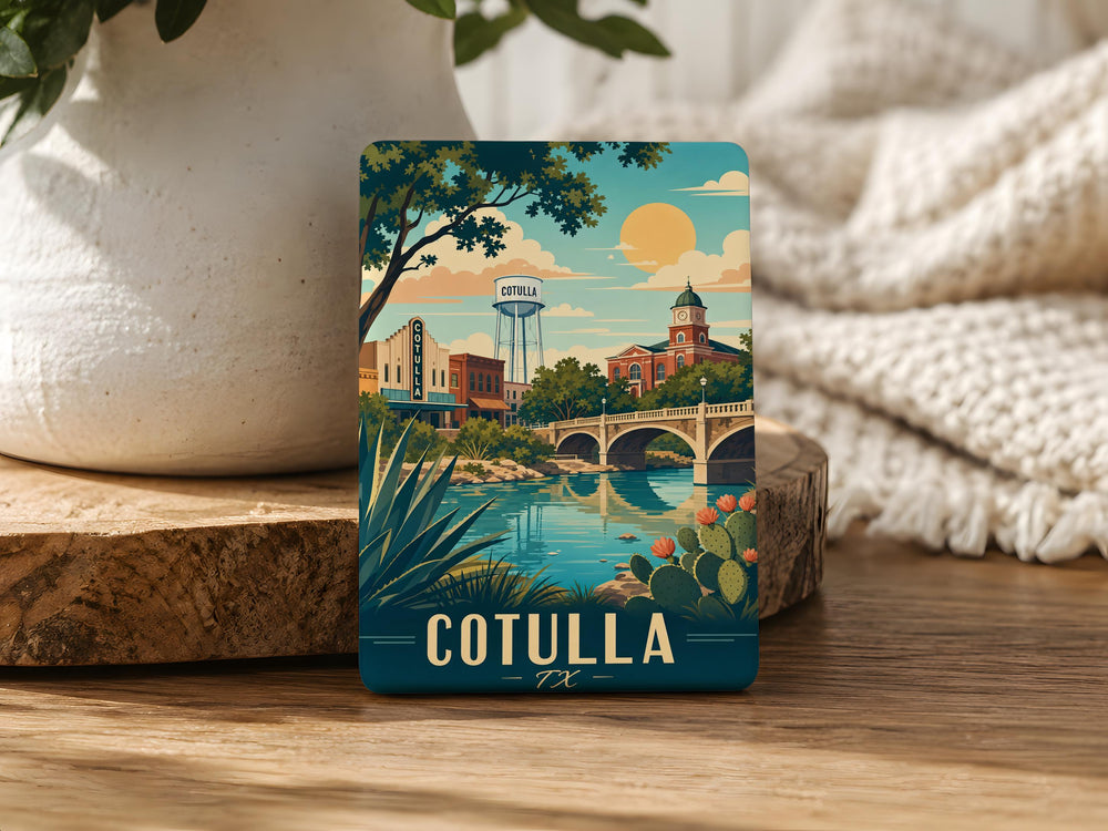 Cotulla TX Fridge Magnet, Cotulla Texas Souvenir Magnet, City Name Travel Keepsake, South Texas Gift, Refrigerator Magnet