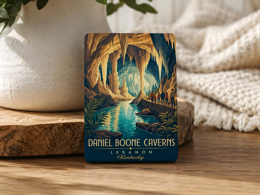 Daniel Boone Caverns Fridge Magnet, Tennessee Cave Souvenir Magnet, Daniel Boone Caverns Gift, Cave Attraction Keepsake Magnet