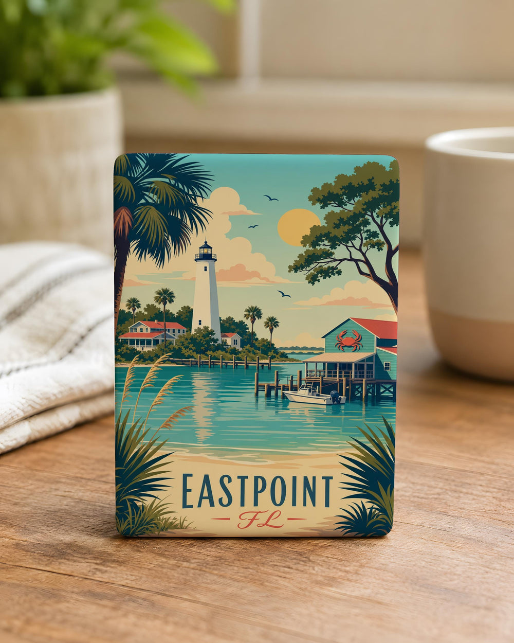 Eastpoint Florida Fridge Magnet, Eastpoint FL Souvenir Magnet, Coastal Gulf Town Travel Keepsake Gift