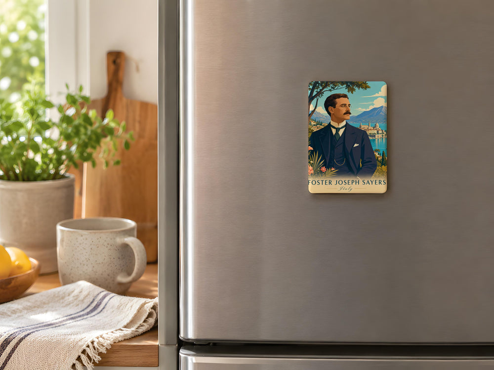 Foster Joseph Sayers Fridge Magnet, Name Magnet, Personalized Gift, Family Surname Keepsake, Home Kitchen Decor Magnet