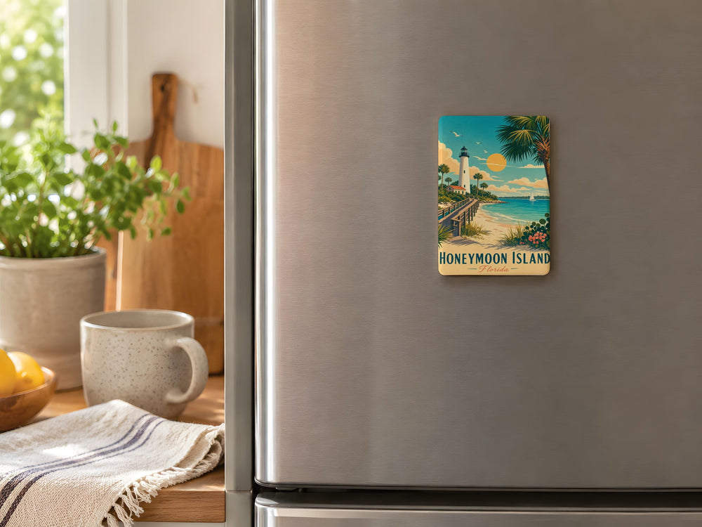 Honeymoon Island Florida Fridge Magnet, Honeymoon Island State Park Souvenir Magnet, Dunedin FL Travel Gift Magnet