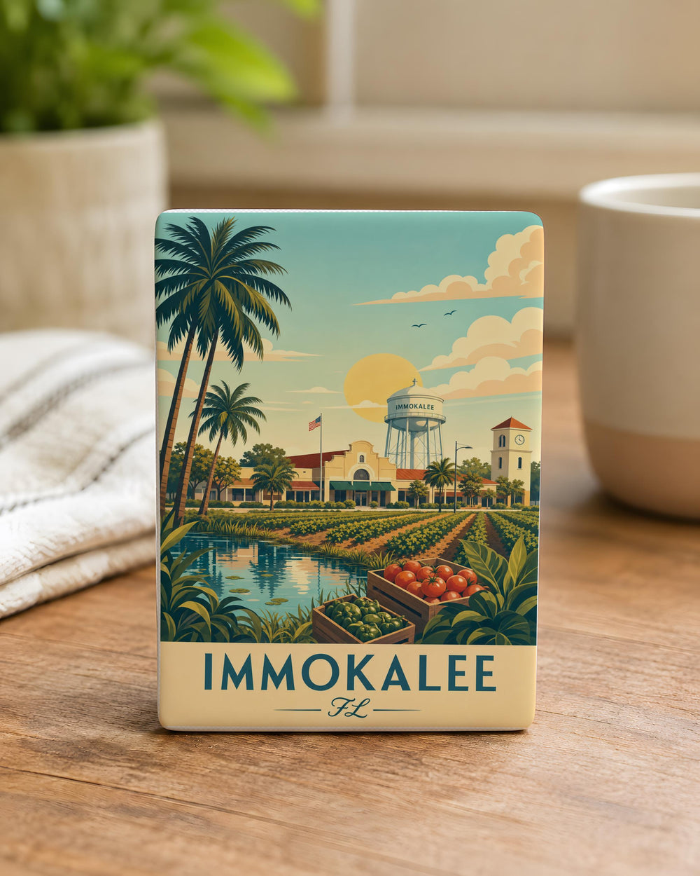 Immokalee Florida Fridge Magnet, Immokalee FL Souvenir, Florida Town Travel Keepsake Magnet, Immokalee Gift