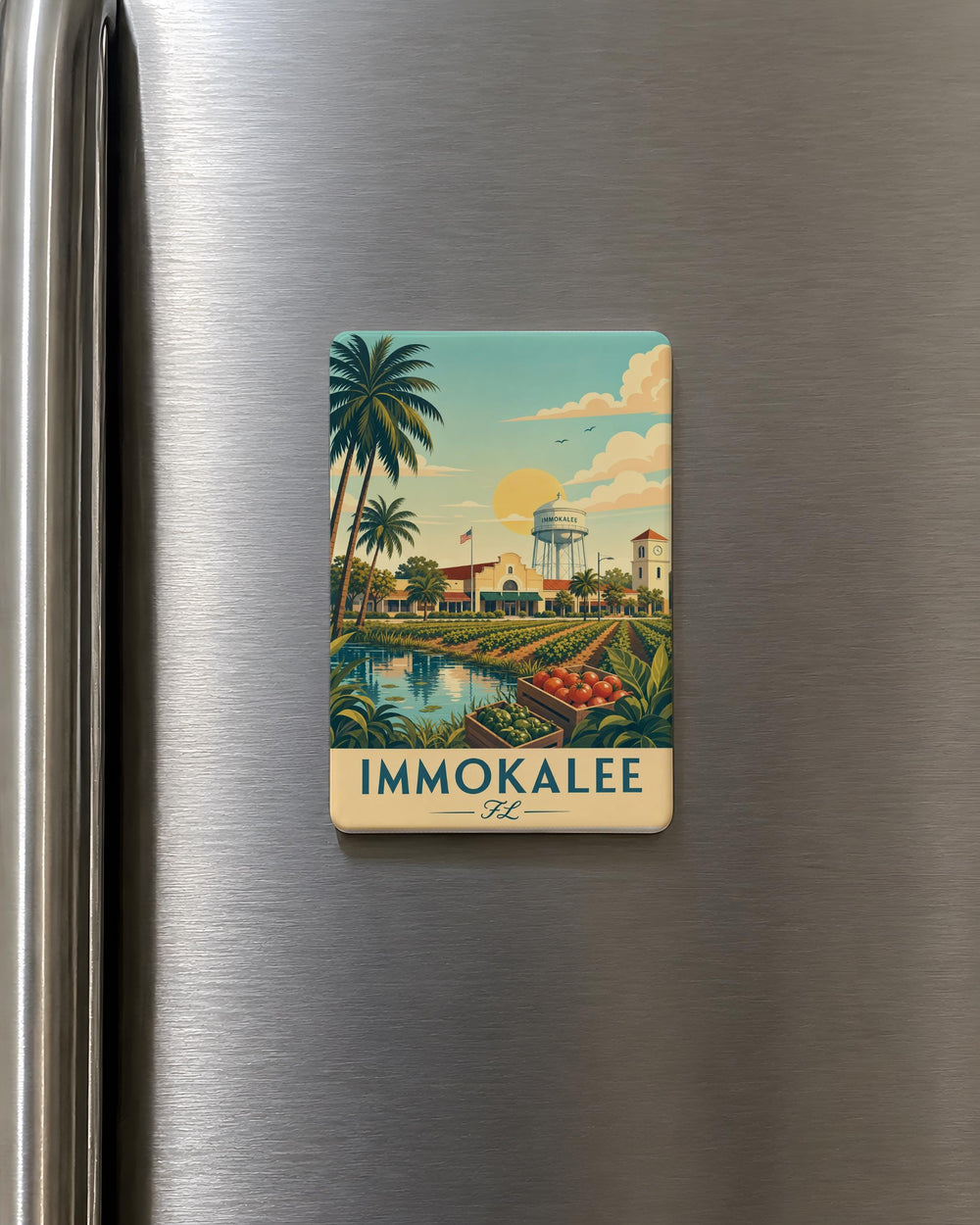 Immokalee Florida Fridge Magnet, Immokalee FL Souvenir, Florida Town Travel Keepsake Magnet, Immokalee Gift