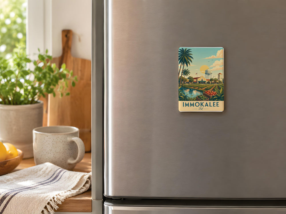 Immokalee Florida Fridge Magnet, Immokalee FL Souvenir, Florida Town Travel Keepsake Magnet, Immokalee Gift