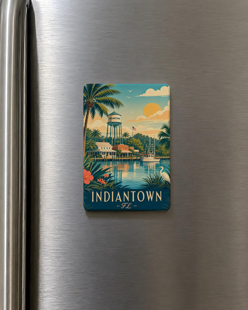 Indiantown Florida Fridge Magnet, Indiantown FL Souvenir Magnet, Martin County Travel Gift, Hometown Keepsake Magnet