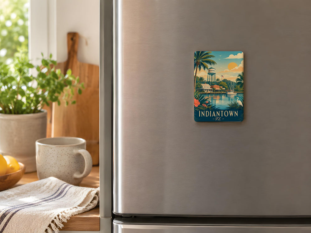 Indiantown Florida Fridge Magnet, Indiantown FL Souvenir Magnet, Martin County Travel Gift, Hometown Keepsake Magnet